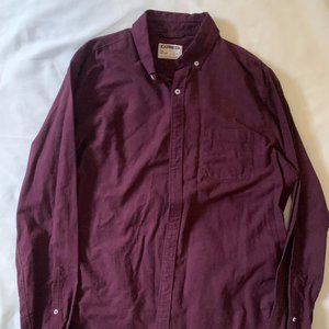 MEN'S EXPRESS MAROON BUTTON UP [LARGE]